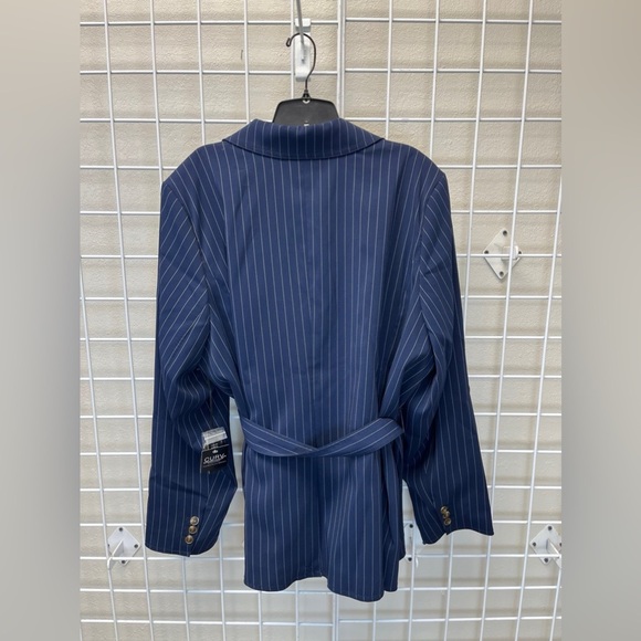 Eloquii x Jason Wu Navy Striped Blazer - New - Size 26 - Picture 3 of 4